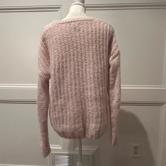 Cupcake Clothing Ltd Pink Chenille Cable Sweater | Size M - Picture 3 of 5